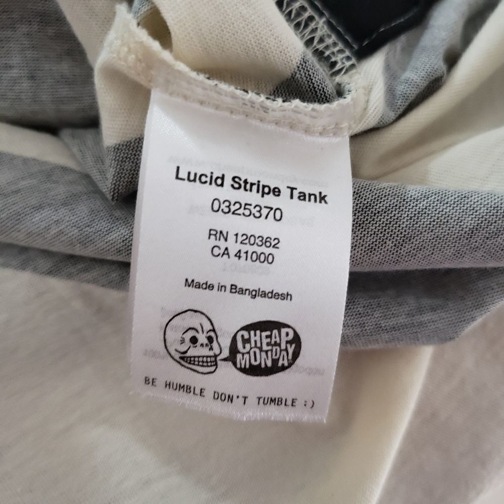 Cheap Monday Medium Lucid Stripe  Tank - Picture 7 of 9